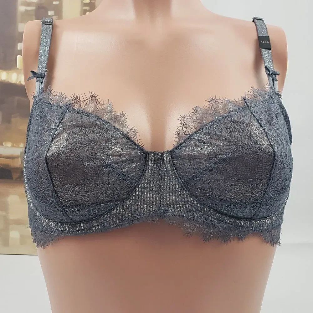 VS Gray Shine Dream Angels Without Padding Push Up - Picture 2 of 5